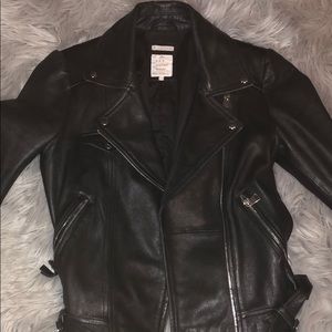 Zara leather jacket